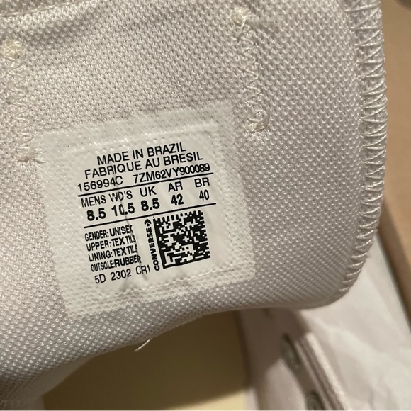 Chuck Taylor All Star Converse Unisex Low Top Size 9M/11W 8.5M/10.5W - Picture 7 of 8